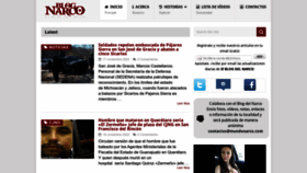 What Elblogdelnarco.net website looked like in 2022 (1 year ago)