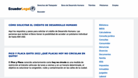 What Ecuadorlegalonline.com website looked like in 2022 (1 year ago)