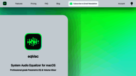What Eqmac.app website looked like in 2022 (1 year ago)