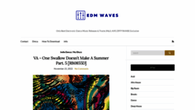What Edmwaves.org website looked like in 2022 (1 year ago)
