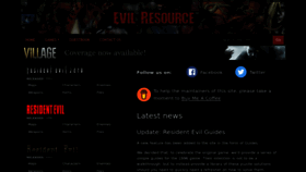 What Evilresource.com website looked like in 2022 (1 year ago)