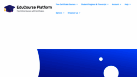 What Educourse.co.za website looked like in 2022 (2 years ago)