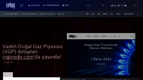 What Epias.com.tr website looked like in 2022 (1 year ago)