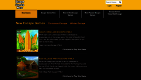 What Escapegamesnew.com website looked like in 2022 (1 year ago)