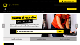 What Espares.es website looked like in 2022 (1 year ago)