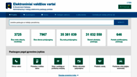 What Epaslaugos.lt website looked like in 2022 (3 years ago)