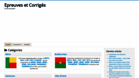 What Epreuvesetcorriges.com website looked like in 2022 (1 year ago)