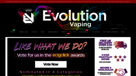 What Evolutionvaping.co.uk website looked like in 2022 (1 year ago)
