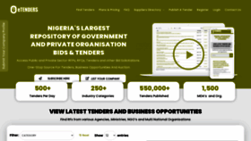 What Etenders.com.ng website looked like in 2022 (1 year ago)