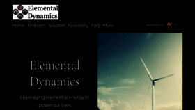 What Elementaldynamics.com website looked like in 2022 (1 year ago)