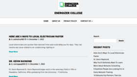 What Energizercollege.com website looked like in 2022 (1 year ago)