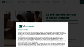What E-immobilier.credit-agricole.fr website looked like in 2022 (1 year ago)