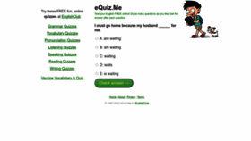 What Equiz.me website looked like in 2022 (1 year ago)