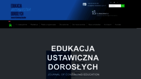 What Edukacjaustawicznadoroslych.eu website looked like in 2022 (1 year ago)