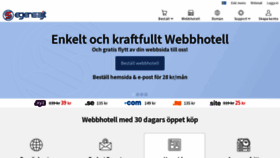 What Egensajt.se website looked like in 2022 (1 year ago)