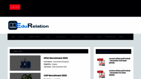 What Edurelation.com website looked like in 2022 (1 year ago)