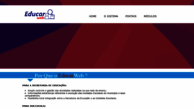 What Educarweb.net.br website looked like in 2022 (1 year ago)