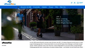 What Epowerfun.de website looked like in 2022 (1 year ago)