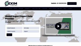 What Eximtradedata.com website looked like in 2022 (1 year ago)