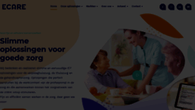 What Ecare.nl website looked like in 2022 (1 year ago)