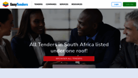 What Easytenders.co.za website looked like in 2022 (3 years ago)