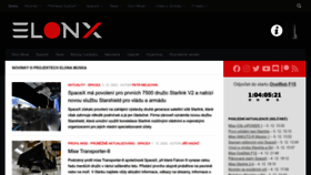 What Elonx.cz website looked like in 2022 (1 year ago)