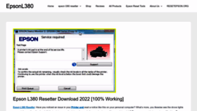 What Epsonl380resetter.com website looked like in 2022 (1 year ago)