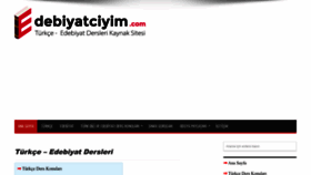 What Edebiyatciyim.com website looked like in 2022 (1 year ago)