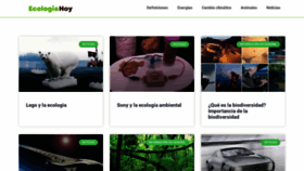 What Ecologiahoy.com website looked like in 2022 (1 year ago)