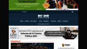 What Entornopolitico.com website looked like in 2022 (1 year ago)