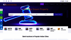 What Eauctionsindia.com website looked like in 2022 (1 year ago)