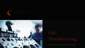 What Elitemanufacturingllc.com website looked like in 2022 (1 year ago)