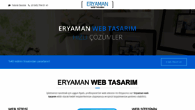 What Eryamanwebtasarim.com.tr website looked like in 2022 (1 year ago)