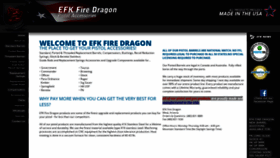 What Efkfiredragon.com website looked like in 2022 (1 year ago)