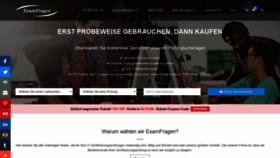 What Examfragen.de website looked like in 2022 (2 years ago)