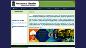 What Education.andaman.gov.in website looked like in 2022 (1 year ago)
