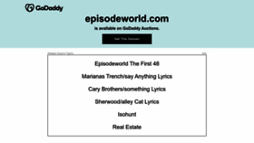 What Episodeworld.com website looked like in 2022 (1 year ago)