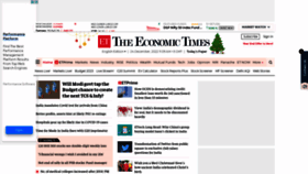 What Economictimes.indiatimes.com website looked like in 2022 (1 year ago)