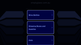 What Emptyglass.com.au website looked like in 2022 (1 year ago)