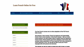 What Elearningfrench.com website looked like in 2022 (1 year ago)