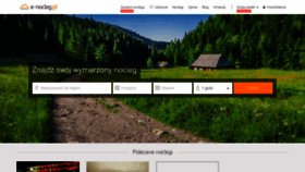 What E-nocleg.pl website looked like in 2022 (1 year ago)