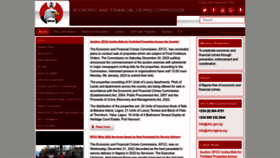 What Efcc.gov.ng website looked like in 2022 (1 year ago)