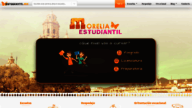 What Estudiantil.mx website looked like in 2023 (1 year ago)