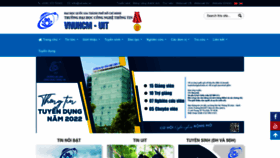 What Elearning.uit.edu.vn website looked like in 2023 (1 year ago)