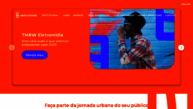 What Eletromidia.com.br website looked like in 2023 (1 year ago)