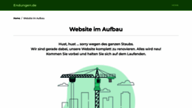 What Endungen.de website looked like in 2023 (1 year ago)