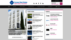 What Europe-re.com website looked like in 2023 (1 year ago)