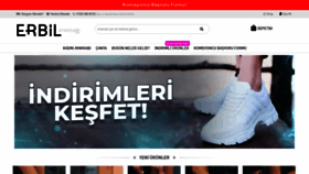 What Erbilayakkabi.com website looked like in 2023 (2 years ago)
