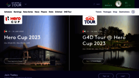 What Europeantour.com website looked like in 2023 (1 year ago)
