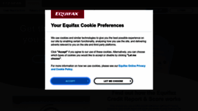 What Equifax.co.uk website looked like in 2023 (1 year ago)